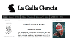 Desktop Screenshot of lagallaciencia.com