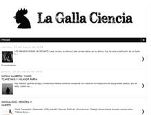 Tablet Screenshot of lagallaciencia.com